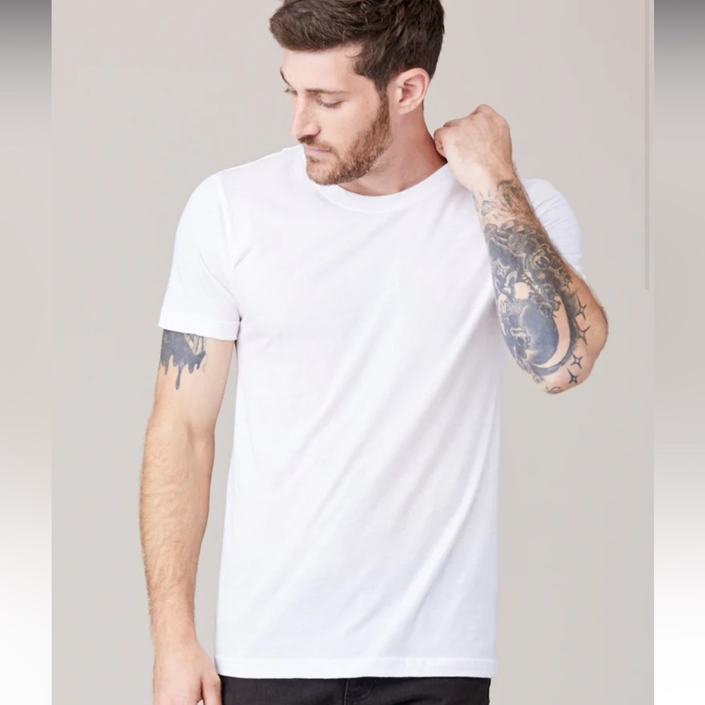 LNA Classic Men's Crew Neck T-Shirt / White / M